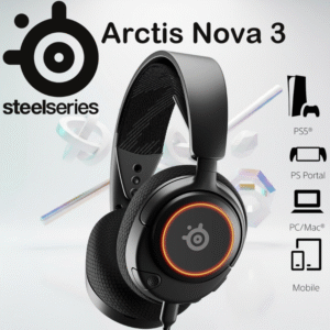SteelSeries 61631 Arctis Nova 3 Multi-Platform Wired RGB Gaming Headset (Black)
