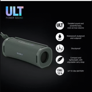Sony SRS-ULT10 ULT Field 1 Portable Bluetooth Speaker (Forest Grey)