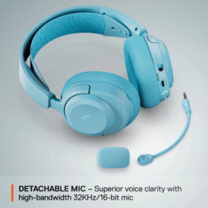 SteelSeries 61688 Arctis Nova 3P Wireless Gaming Headset for PlayStation (Aqua)