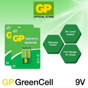 GP Batteries GPPVCF9VG017 Greencell 9V Battery (Card of 1)