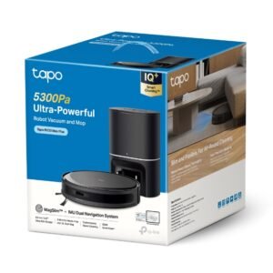 TP-Link Tapo RV20 Max Plus Robot Vacuum Cleaner & Auto-Empty Dock, 5300Pa Suction, Vacuum & Mop 2-in-1