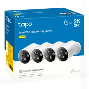 TP-Link Tapo C425 (4-Pack) Smart Wire-Free 2K QHD Security Cameras
