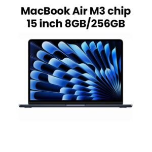 Apple MRYU3ZP/A 15-inch MacBook Air: Apple M3 chip with 8-core CPU and 10-core GPU, 8GB, 256GB SSD - Midnight