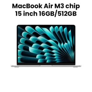 Apple MXD23ZP/A 15-inch MacBook Air: Apple M3 chip with 8-core CPU and 10-core GPU, 16GB, 512GB SSD - Silver
