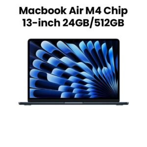 Apple MC6C4ZP/A MacBook Air 13-inch (M4, 2025) – 24GB unified memory, 512GB SSD, Midnight