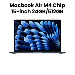 Apple MC6L4ZP/A MacBook Air 15-inch (M4, 2025) – 24GB unified memory, 512GB SSD, Midnight