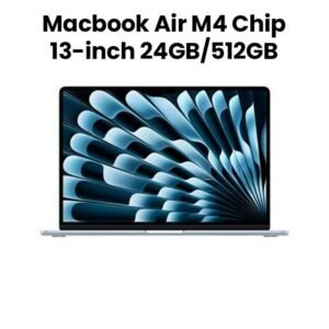Apple MC6V4ZP/A MacBook Air 13-inch (M4, 2025) – 24GB unified memory, 512GB SSD, Sky Blue