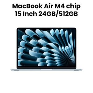 Apple MC7D4ZP/A MacBook Air 15-inch (M4, 2025) – 24GB unified memory, 512GB SSD, Sky Blue