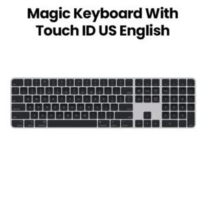 Apple MMMR3ZA/A Magic Keyboard with Touch ID and Numeric Keypad for Mac models with Apple silicon - US English - Black Keys