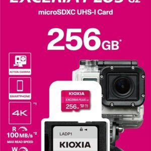KIOXIA LMPL2M256GG2 EXCERIA PLUS CL10 UHS-I U3 V30 4K A1 R100/W90 (G2)