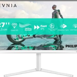Philips PHI-27M2N3501PA PHILIPS MONITOR 27" 27M2N3501PA WHITE EVNIA GAMING FAST IPS QHD 2K 260HZ OC HDMI 2.0 DP 1.4 HAS PIVOT VESA