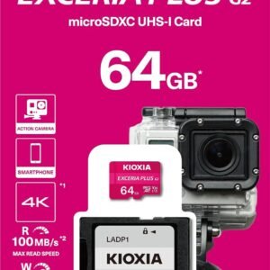 KIOXIA LMPL2M064GG2 EXCERIA PLUS CL10 UHS-I U3 V30 4K A1 R100/W65 (G2)