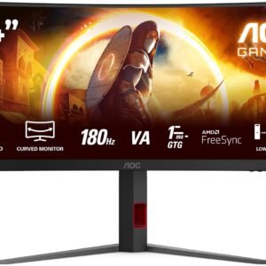 AOC PHI-CU34G4 AOC MONITOR 34" CU34G4 FAST VA CURVED 1500R WQHD A-SYNC 180HZ 0.5MS HDR10 HDMI 2.0 X 2 DP 1.4 HAJ SWIVEL VESA