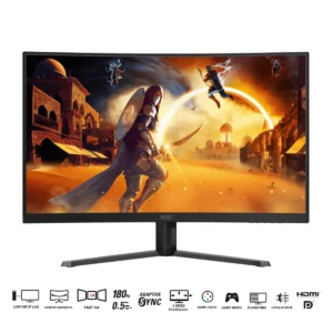 AOC PHI-CQ32G4 AOC MONITOR 31.5" CQ32G4 QHD 2K CURVED 1500R LED GAMING 180HZ HDMI 2.0 x 1 DP 1.4 x 1