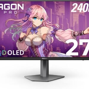 AOC PHI-AG276QZD AOC MONITOR 27" AGON VI AG276QZD OLED QHD 2K GAMING 240HZ HDMI 2.0 x 2 DP 1.4 x 2 HAS VESA PIVOT SPK