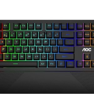 AOC PHI-GK200 AOC GK200 RGB Membrane USB Wired Gaming Keyboard
