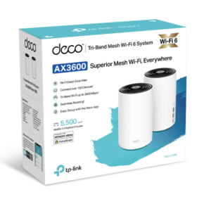 TP-Link Deco X68(2-pack) AX3600 Tri-Band Mesh Wi-Fi 6 System