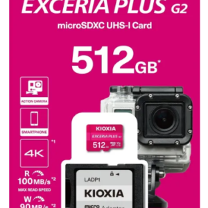 KIOXIA LMPL2M512GG2 EXCERIA PLUS CL10 UHS-I U3 V30 4K A1 R100/W90 (G2)