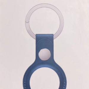 Apple MHJ23FE/A AirTag Leather Key Ring - Baltic Blue