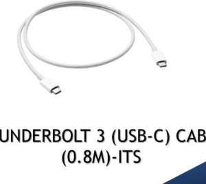 Apple MQ4H2ZA/A Thunderbolt 3 (USB-C) Cable (0.8m)