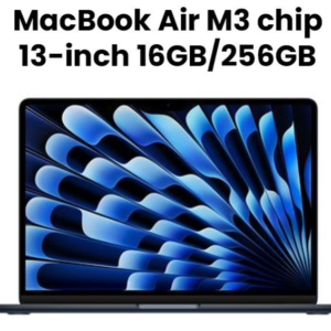 Apple MC8K4ZP/A 13-inch MacBook Air: Apple M3 chip with 8-core CPU and 8-core GPU, 16GB, 256GB SSD - Midnight