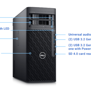 Dell AWT5860MTW3162562TBT400 Fixed Precision 5860 Tower | W3-2423 | 16GB DDR5 | 256GB + 2THDD | T400