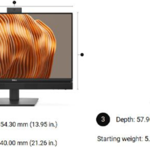 Dell DPAIOQC24250C516G512T Dell Pro 24 AIO QC24250| Core Ultra 5-235 vPro| Int. |16G |512GB SSD |WIFI |Touch