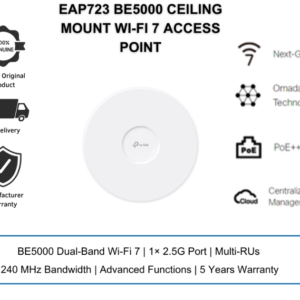 TP-Link Omada EAP723 BE5000 Ceiling Mount Dual-Band Wi-Fi 7 Access Point