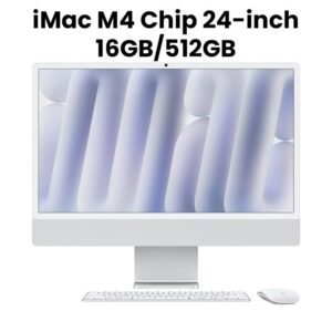 Apple MWUV3ZP/A iMac 24-inch (M4, 2025) – 16GB unified memory, 512GB SSD, Silver