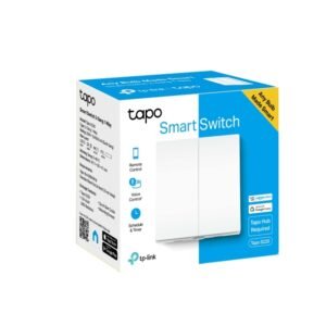 TP-Link Tapo S220 Smart Light Switch, 2-Gang 1-Way, Battery-Powered, No Neutral Wire Required