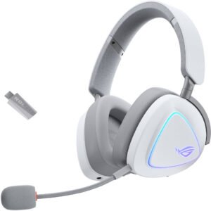 ASUS 90YH03W0-BHUA10 ASUS ROG DELTA II - Tri-mode Wireless SpeedNova Gaming Headset - White
