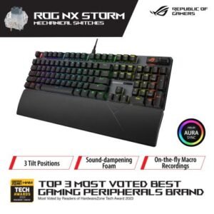 ASUS 90MP036B-BKUA00 ASUS ROG Strix Scope II NX Mechanical Gaming Keyboard - ROG NX Storm Switch