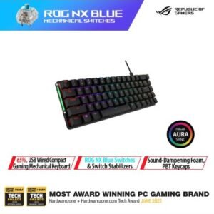 ASUS 90MP0348-BKUA10 ASUS ROG Falchion Ace 65% Mechanical Gaming Keyboard - ROG NX Blue Switch