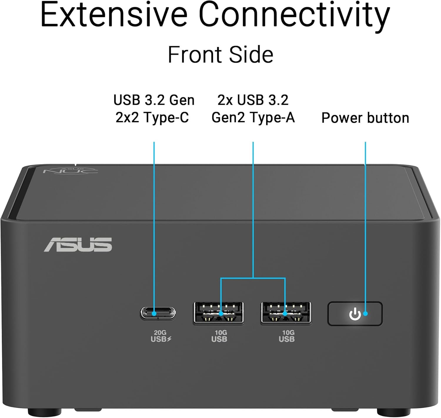 ASUS 90AR00Q2-M00160 ASUS NUC 15 PRO U7-255H INTEL ARC GPU Wi-Fi 7 BAREBONE view 2