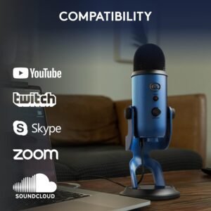 Logitech 988-000501 LOGITECH BLUE YETI USB MICROPHONE WHITEOUT (2Y)
