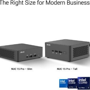 ASUS RNUC15CRKV70000U ASUS NUC 15 vPRO TALL U7-265H INTEL ARC GPU Wi-Fi 7 BAREBONE