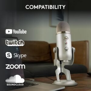 Logitech 988-000449 LOGITECH BLUE YETI USB MICROPHONE SILVER (2Y)