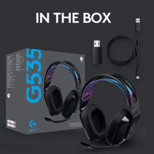 Logitech 981-000973 LOGITECH G535 WIRELESS GAMING HEADSET BLACK (2Y)