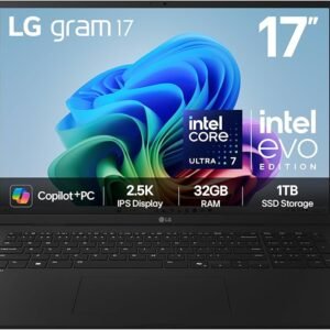 LG 17Z90TL-G.AU88A3 U7 258V, 32GB, 1TB, IPS 2560x1600, Copilot+PC, Obsidian Black