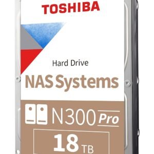 Toshiba HDWG51JAZSTB Toshiba 3.5 N300 PRO NAS HDD 18TB 7200rpm 512MB