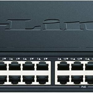 D-Link DGS-1100-26MPV2 26-Port Gigabit Smart Managed PoE Switch + 2 Combo Uplink Ports (370W)
