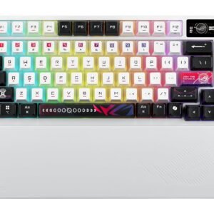 ASUS 90MP044F-BKUA30 M704 - ASUS ROG Azoth X 75% Wireless Custom Gaming Keyboard - ROG NX Snow Switch V2