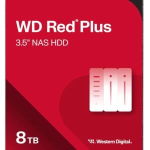 Western Digital WD80EFPX WD Red Plus 3.5" 8TB NAS HDD 256MB 5640RPM SATA (CMR)
