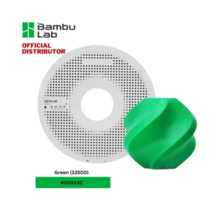 Bambu Lab G02-G0-1.75-1000-SPL Bambu PETG HF Filament - Green - with Bambu Reusable Spool