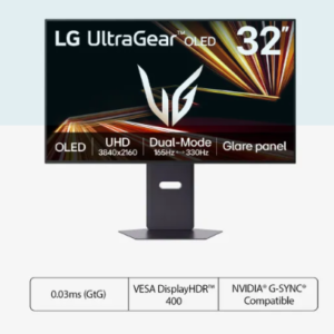 LG 32GX850A-B UHD 4K OLED 165-330Hz 0.03ms HDR400 HAS SPK