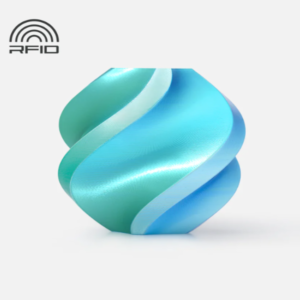 Bambu Lab A05-T4-1.75-1000-SPL Bambu PLA Silk - Blue Hawaii (Blue-Green) - with Bambu Reusable Spool