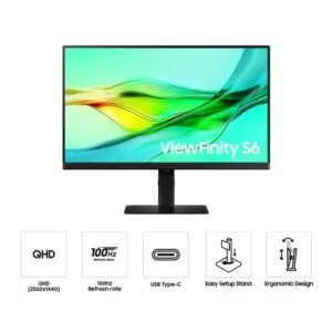 Samsung LS24D604UAEXXS Samsung Flat 24" HEIGHT ADJUSTABLE PD VIEWFINITY S6