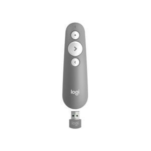 Logitech 910-006522 Logitech R500s Red Laser Wireless Presenter- Mid Grey