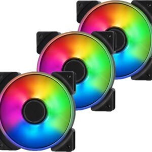 Fractal Design FD-FAN-PRI-AL12-PWM-3P Prisma AL-12 ARGB PWM Fan - Triple Pack