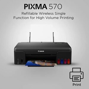 Canon 4621C012AA Canon PIXMA G570 Standalone Printer (6‑Colour Refillable Ink Tank, Print Only)